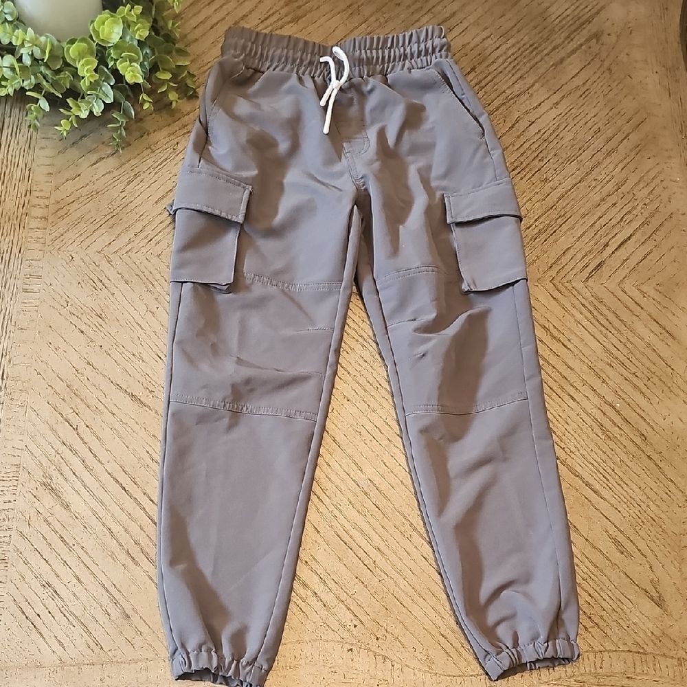 Gray Cargo Jogger Pants Size 8 Soverign Code